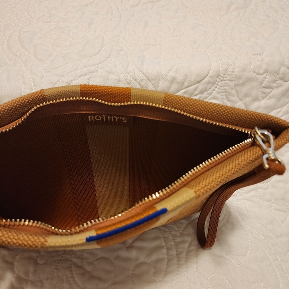 Rothy's Amber Stripe Wristlet EUC - Picture 6 of 11